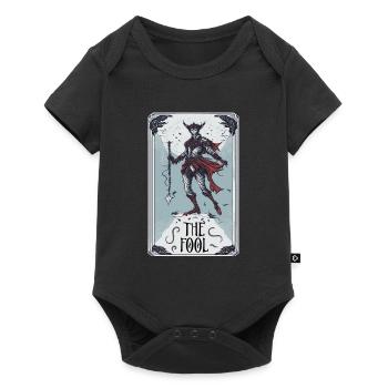 The Fool Tarot Card - Baby Premium Kurzarmbody - Schwarz - Vorne