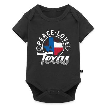 Peace Love Texas Pride Texan Texan - Body à manches courtes Premium Bébé - noir - Devant