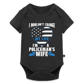 Policier Je ne changerais pas ma vie Policier - Body à manches courtes Premium Bébé - noir - Devant