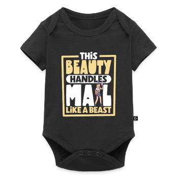 Postangestellte Postdame Postbote Post - Baby Premium Kurzarmbody - Schwarz - Vorne