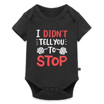 Personal Trainer Wellness Coach Fitnessstudio - Baby Premium Kurzarmbody - Schwarz - Vorne