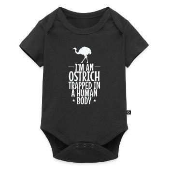 I'm an Ostrich trapped in a Human Body Strauss - Baby Premium short-sleeve bodysuit - black - Front