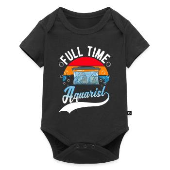 Full-time Aquarist Aquaristics Aquarium - Baby Premium short-sleeve bodysuit - black - Front
