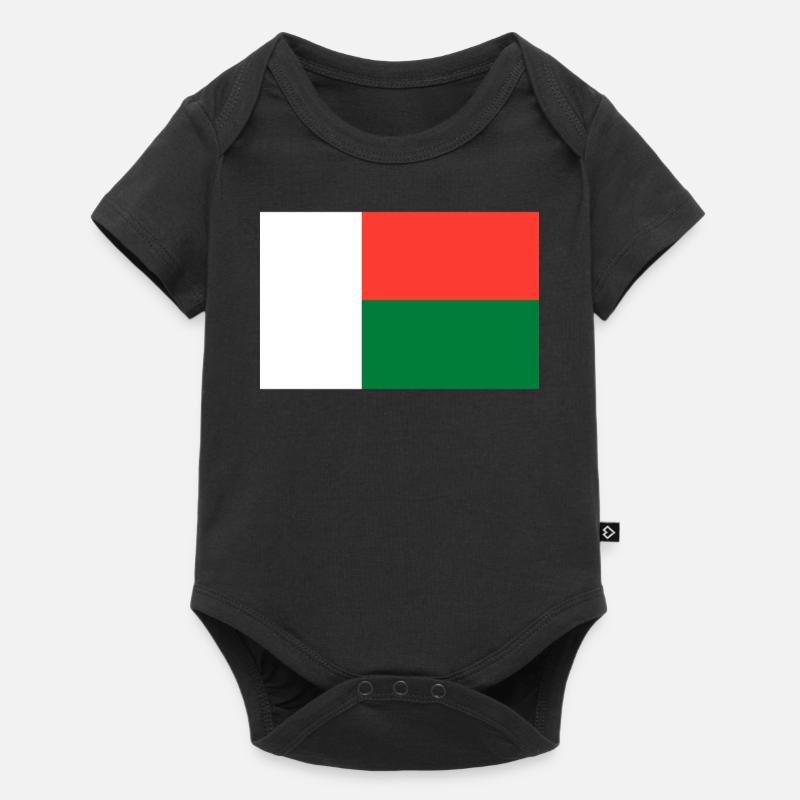 Drapeau de Madagascar - Body à manches courtes Premium Bébé - noir