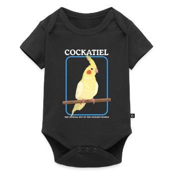 Cockatiel Bird Bird Owner Cadeau - Body à manches courtes Premium Bébé - noir - Devant