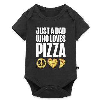 Just a dad who makes Father's Day for pizza lovers - Baby Premium short-sleeve bodysuit - black - Front