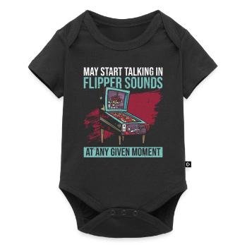 Flipper-sammler-design Für Flipperspieler - Baby Premium short-sleeve bodysuit - black - Front