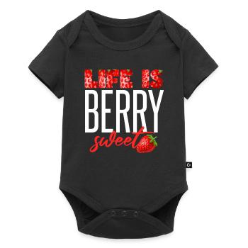 Life Is Berry Sweet - Baby Premium short-sleeve bodysuit - black - Front