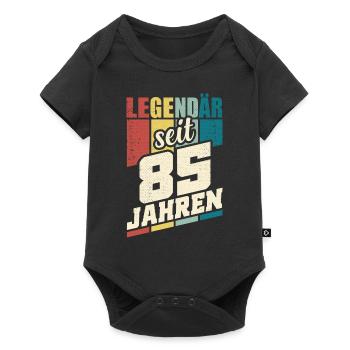 85. Geburtstag Legendär Seit 85 Jahren Legende 85 - Baby Premium Kurzarmbody - Schwarz - Vorne