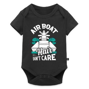Air Boat Hair Don’t Care Hydroplane Airboat Propel - Body à manches courtes Premium Bébé - noir - Devant