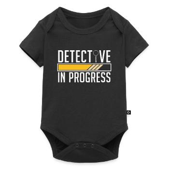 Détective en cours Empreinte digitale de l’application de la loi - Body à manches courtes Premium Bébé - noir - Devant