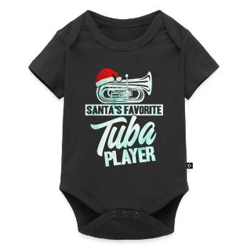 Tuba The Favorite Tuba Player Santa Claus Gesc - Baby Premium short-sleeve bodysuit - black - Front