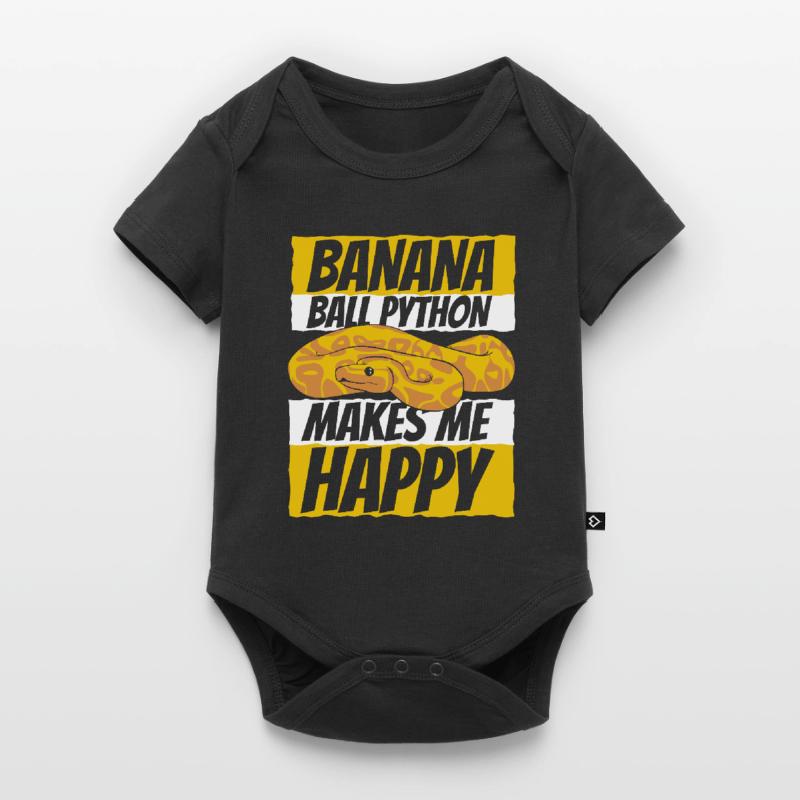 Me rend heureux Serpent Python Boule de banane Python Body à manches courtes Premium Bébé