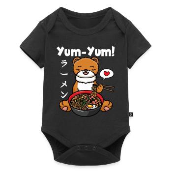 Yum Yum Japan Anime Ramen Noodle Weasel - Body à manches courtes Premium Bébé - noir - Devant