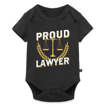 Fier avocat Avocat Diplôme d’avocat en droit - Body à manches courtes Premium Bébé - noir - Devant