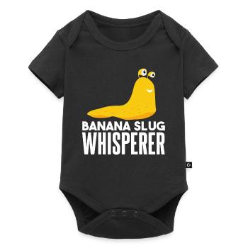 Chuchoteur de limaces de banane - Body à manches courtes Premium Bébé - noir - Devant