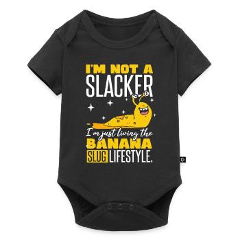 I'm Just Living The Banana Slug Lifestyle - Baby Premium short-sleeve bodysuit - black - Front