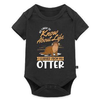 Loutre Cadeau Loutre Loutre Loutre Loutre de mer - Body à manches courtes Premium Bébé - noir - Devant
