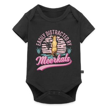 Meerkat Gift Meerkat - Baby Premium short-sleeve bodysuit - black - Front
