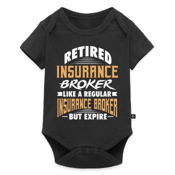 Retired Insurance Broker Like a regular Insurance - Baby Premium Kurzarmbody - Schwarz - Vorne