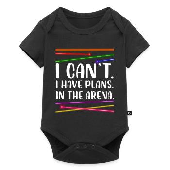 I can't. I have plans. In the arena | Laser Tag - Baby Premium short-sleeve bodysuit - black - Front