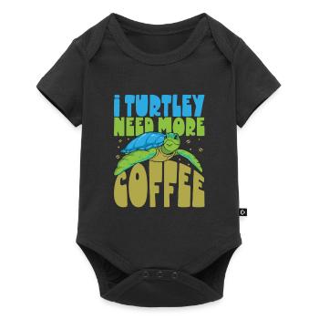Boxer Boxing Turtle Turtles Sea Ocean Reptile - Body à manches courtes Premium Bébé - noir - Devant