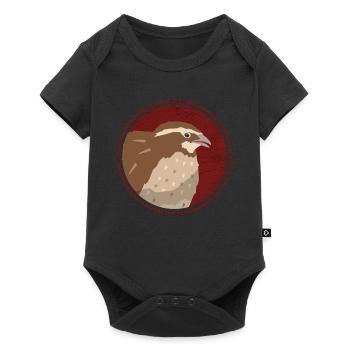 Quail Quail Breeder Quail Keeping Gift - Baby Premium short-sleeve bodysuit - black - Front