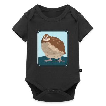 Quail Quail Keeping Quail Breeder Gift - Baby Premium short-sleeve bodysuit - black - Front