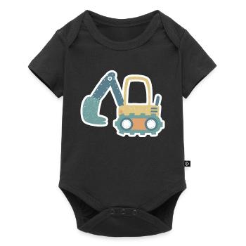 Pelle mignonne Enfants Garçons Filles - Body à manches courtes Premium Bébé - noir - Devant