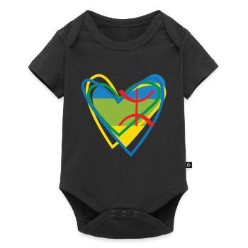 Je suis kabyles dans mon cœur AMAZIGH - Body à manches courtes Premium Bébé - noir - Devant