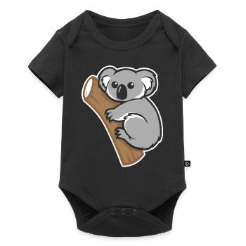 Koala Koala Watercolor - Baby Premium short-sleeve bodysuit - black - Front
