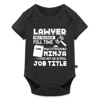 Lawyer Lawyer Job Title - Baby Premium short-sleeve bodysuit - black - Front
