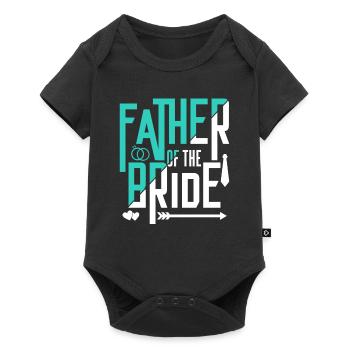 Père de la fête de la mariée Mariage Mariage - Body à manches courtes Premium Bébé - noir - Devant