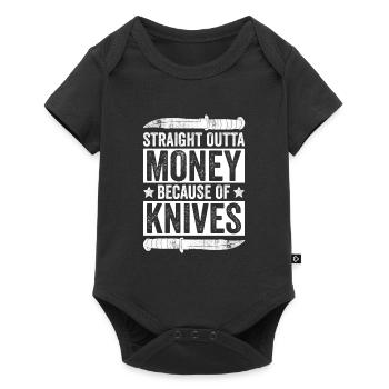Jagdmesser Sammlermesser Sammelmesser Sammlung - Body à manches courtes Premium Bébé - noir - Devant