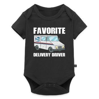 Costume préféré du chauffeur-livreur - Body à manches courtes Premium Bébé - noir - Devant