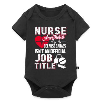 Nurse Anesthetist Nurse Anesthetist Job Title - Baby Premium short-sleeve bodysuit - black - Front