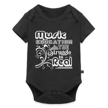 Music Teacher Music Teacher Education - Baby Premium short-sleeve bodysuit - black - Front