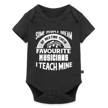 Music Teacher Music Teacher Favourite Musicians - Baby Premium short-sleeve bodysuit - black - Front