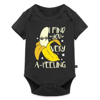 I Find You Very A-Peeling - Baby Premium short-sleeve bodysuit - black - Front