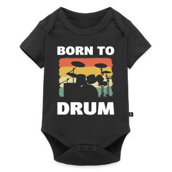 Born To Drum Musicians - Body à manches courtes Premium Bébé - noir - Devant