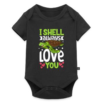 Boxer Boxing Turtle Turtles Sea Ocean Reptile - Body à manches courtes Premium Bébé - noir - Devant