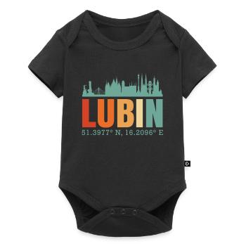 Pologne Lubin.Skyline - Body à manches courtes Premium Bébé - noir - Devant