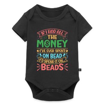 Beading Designs for Beader. - Baby Premium short-sleeve bodysuit - black - Front