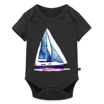 Sailing Sailor Sailing Ship Sailing Sailboat - Baby Premium short-sleeve bodysuit - black - Front