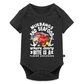 Mukbang and Cake - Baby Premium short-sleeve bodysuit - black - Front