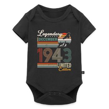 Birthday present born in December 1943 - Baby Premium short-sleeve bodysuit - black - Front