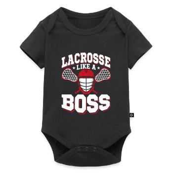 Lacrosse Like A Player Team - Baby Premium Kurzarmbody - Schwarz - Vorne