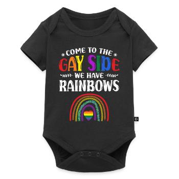 Fierté Gay Diversité sexuelle Gay Fierté gay - Body à manches courtes Premium Bébé - noir - Devant