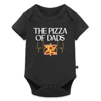 The Fathers' Pizza The Best Father Ever - Baby Premium short-sleeve bodysuit - black - Front