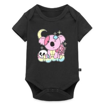 Kawaii Gothic Koala Pastel Gothic Goth - Baby Premium short-sleeve bodysuit - black - Front